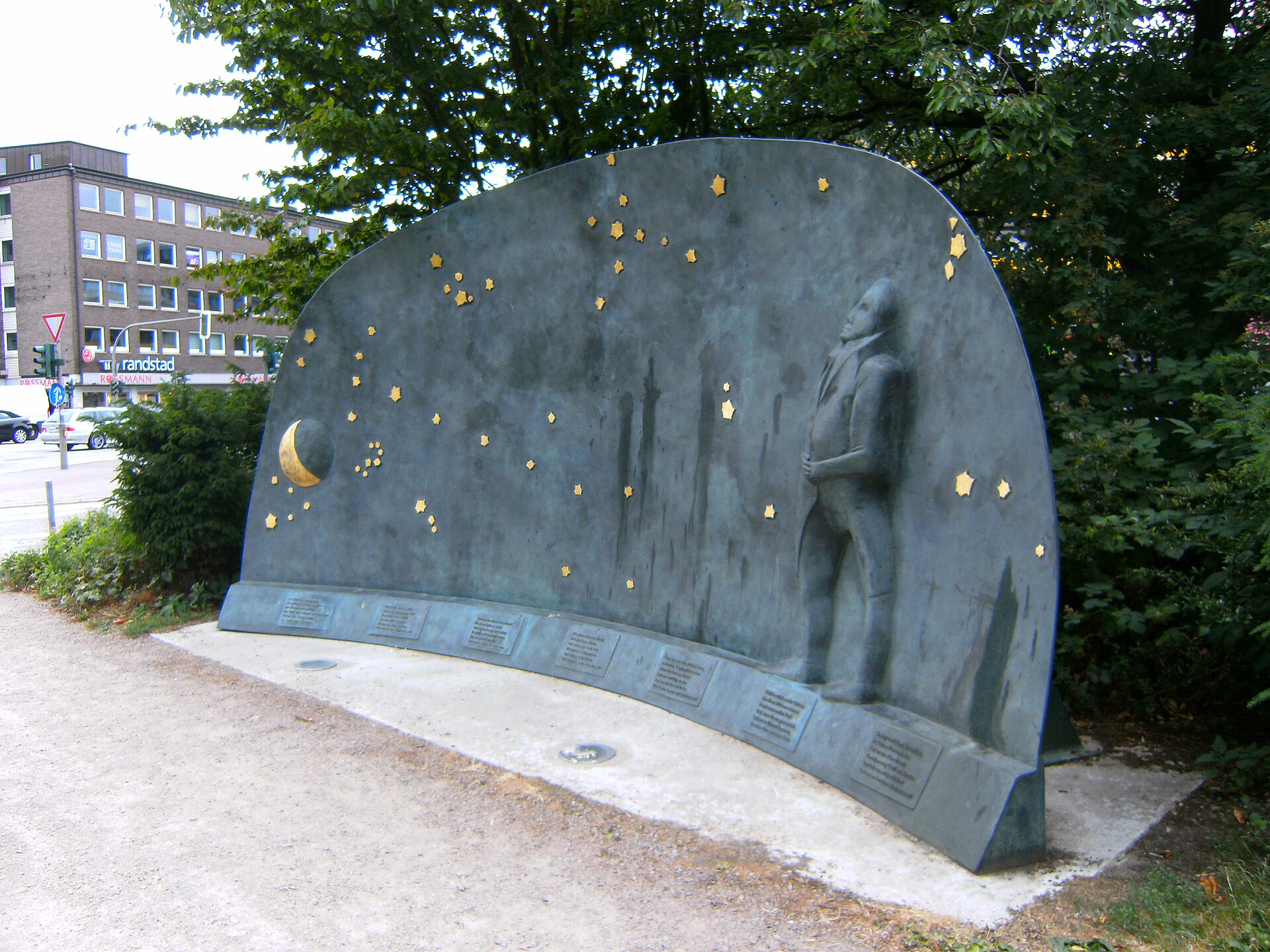 Matthias-Claudius-Denkmal in Hamburger Park